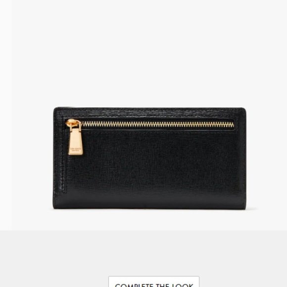 Kate Spade Large Slim Bifold Wallet Cameron Cherrywood - Picture 3 of 7